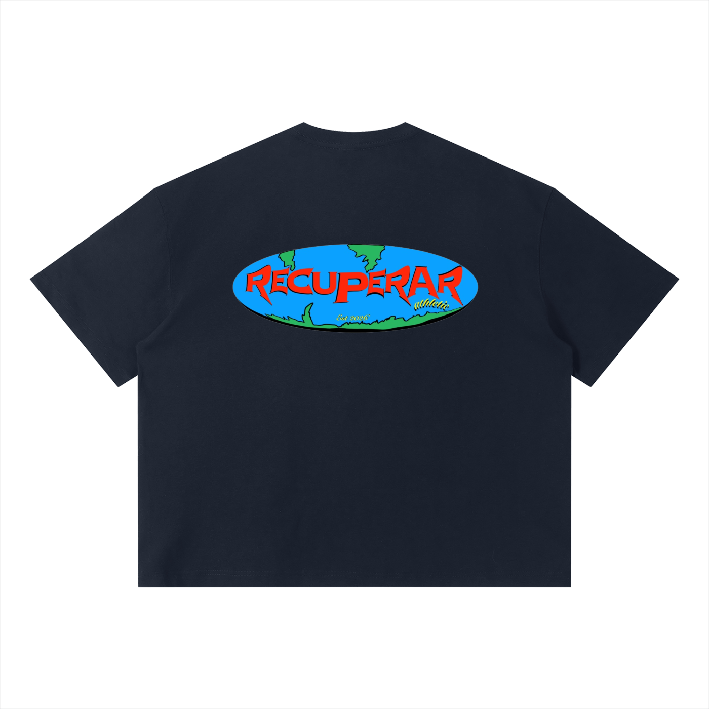 Worldwide T-shirt Navy Blue (Box fit)