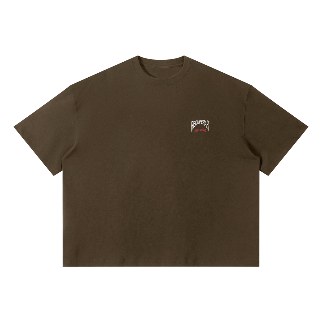 Worldwide T-shirt Deep Brown (Box fit)