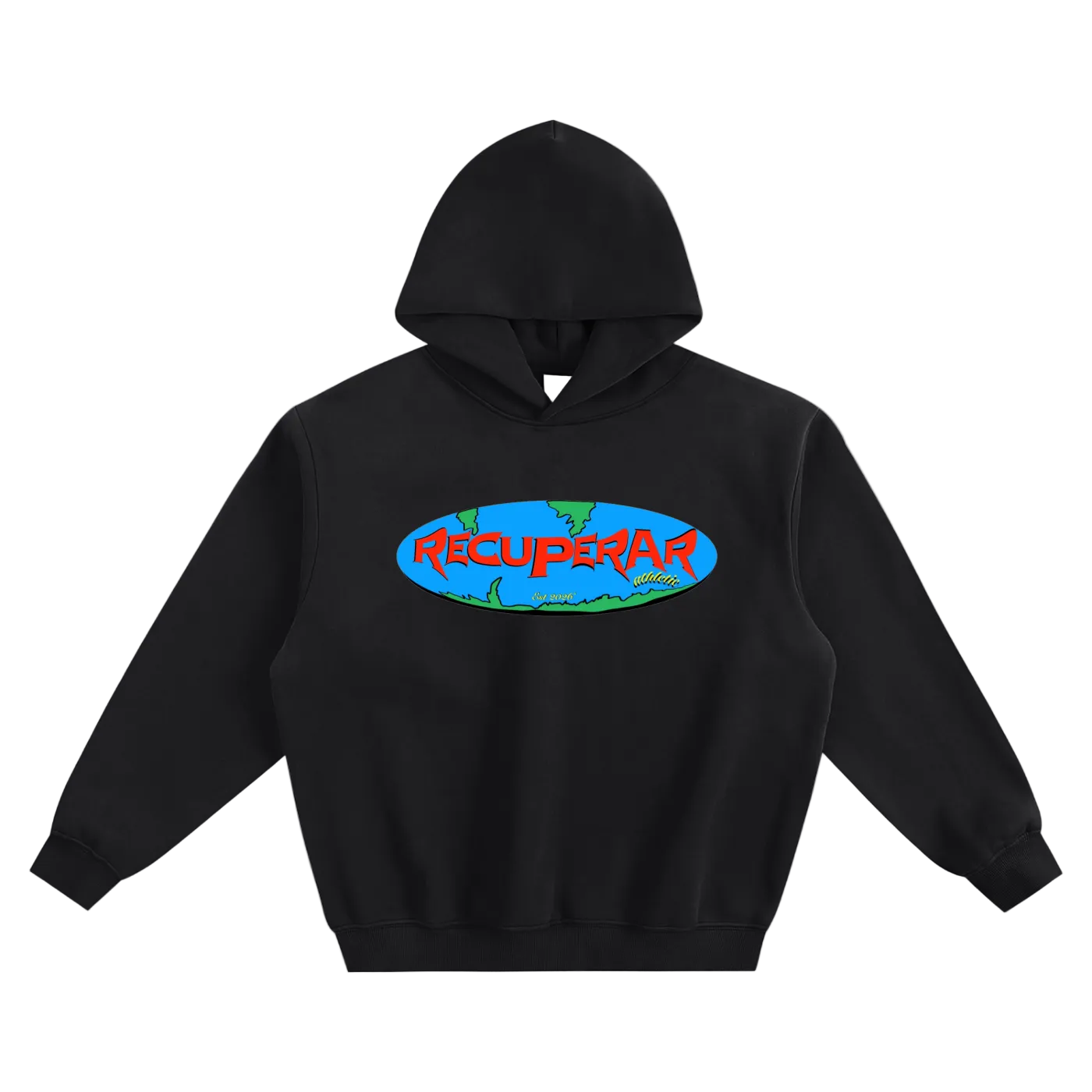'WORLDWIDE’ Fleeced Boxy Hoodie