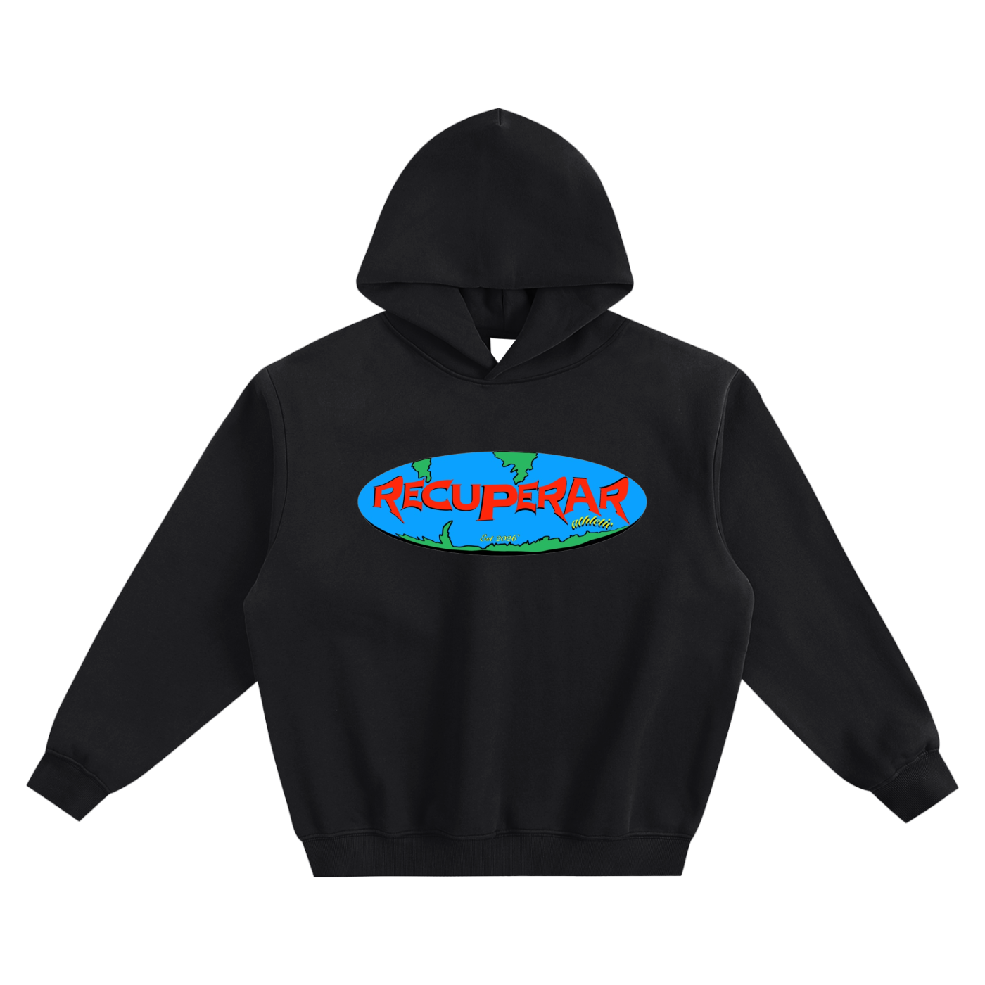 'WORLDWIDE’ Fleeced Boxy Hoodie