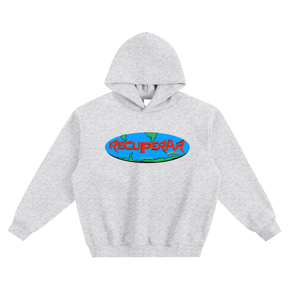 'WORLDWIDE’ Fleeced Boxy Hoodie