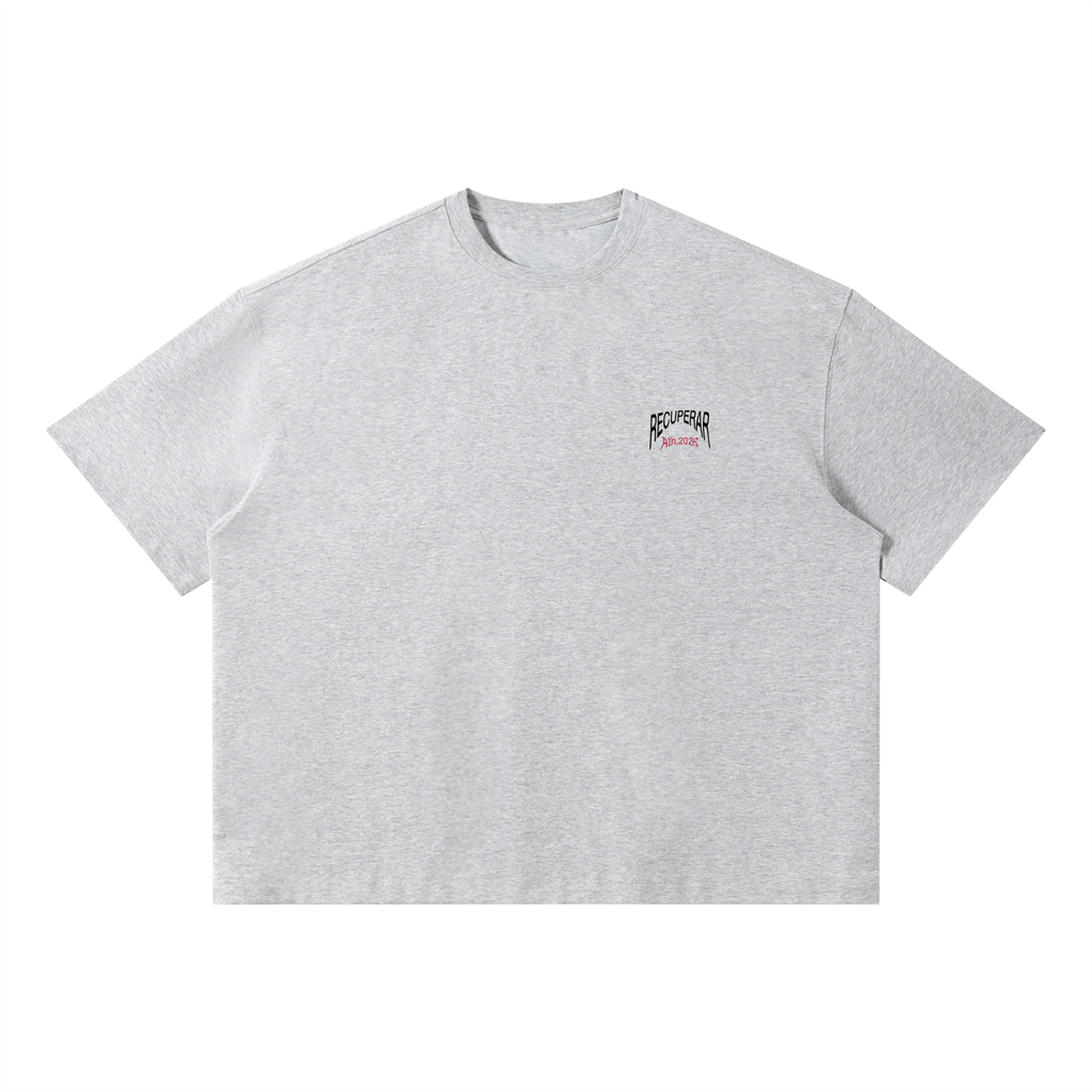 Worldwide T-shirt Flower Gray (Box fit)