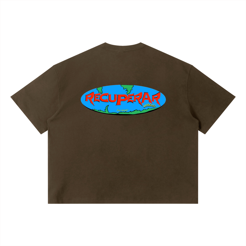 Worldwide T-shirt Deep Brown (Box fit)